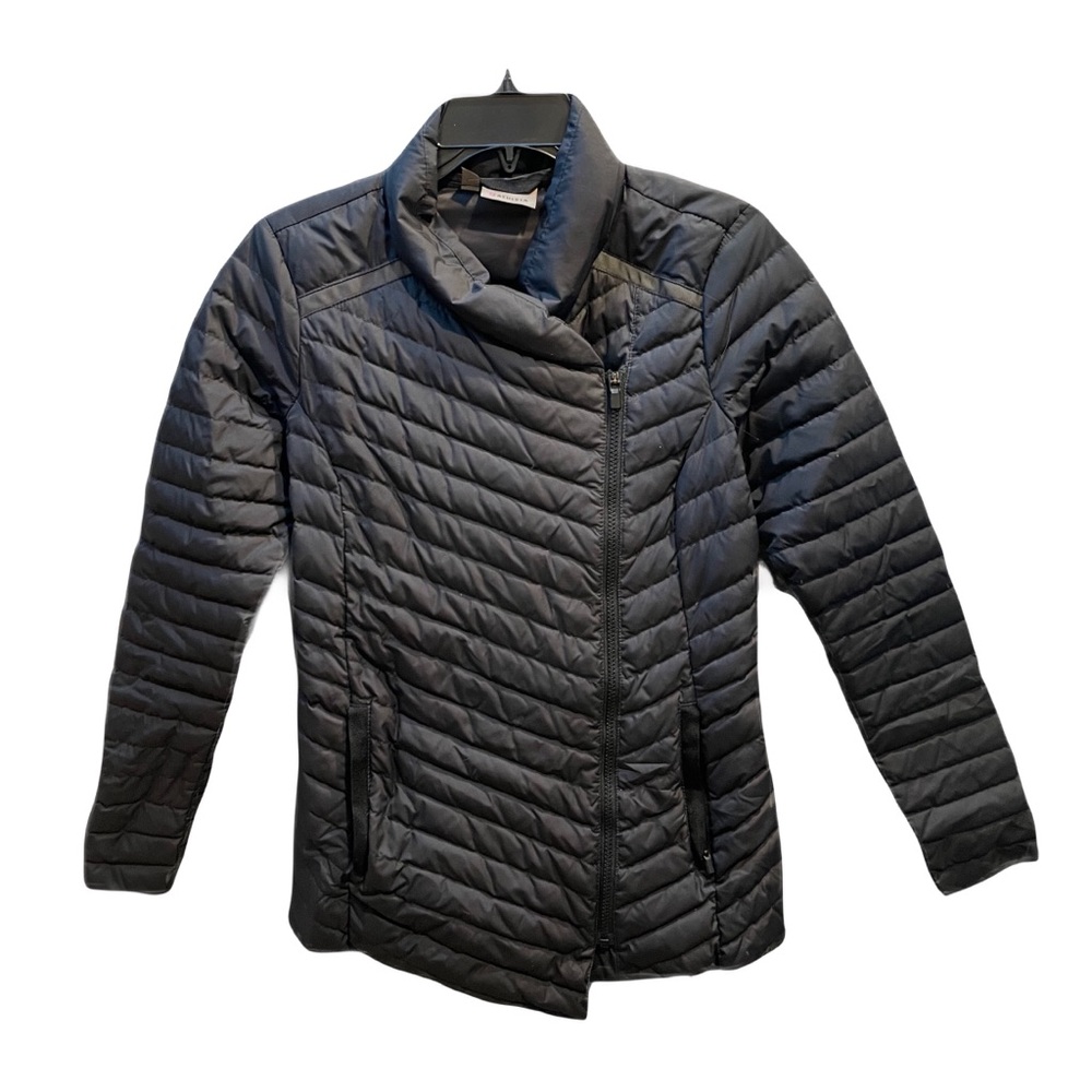 Athleta Charcoal Quilted Puffer Jacket